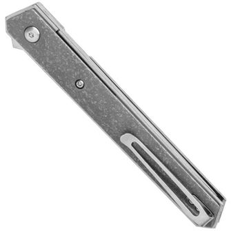 Böker Plus Kwaiken Air, coltello tascabile in titanio, 9 cm, grigio