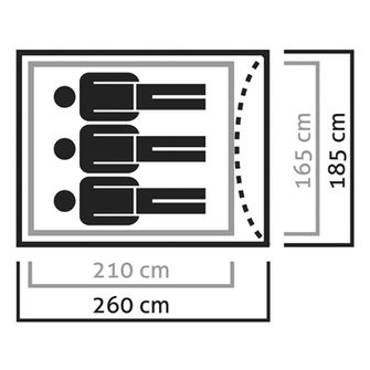 Tenda Salewa Litetrek per 3 persone