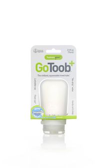 humangear GoToob+ Bottiglia da viaggio in silicone / Contenitore 74 ml trasparente