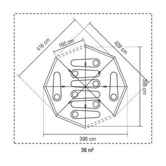 Tenda Coleman Octagon BlackOut per 8 persone