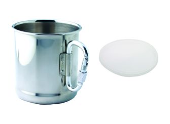 Tazza Baladeo PLR065 in acciaio inossidabile con moschettone