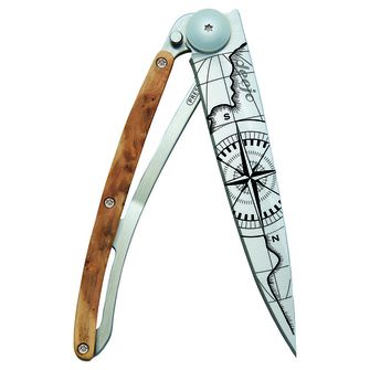 Coltello di chiusura Deejo in titanio Terra Incognita