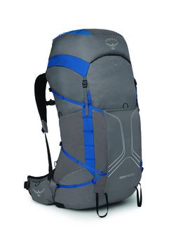 OSPREY Zaino da trekking EXOS PRO 55,  dale grey/agam blue