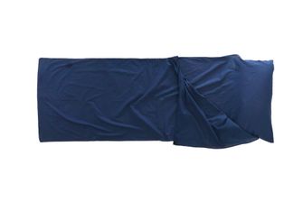 Origin Outdoors Fodera per sacco a pelo rettangolare in cotone blu royal