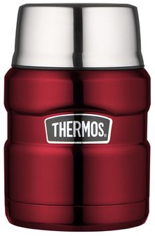 Thermos King Contenitore per alimenti con cucchiaio 0,47 l rosso