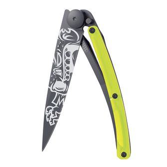 Coltello di chiusura Deejo collezione Street nero giallo Zombie