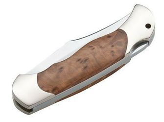 Böker Manufaktur Solingen Optima Thuja coltello tascabile 9 cm, legno di Thuja