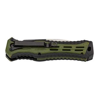 Coltello tascabile da esterno Herbertz 9,8 cm, plastica, nero-verde