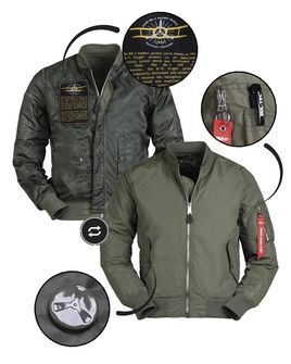 Giacca bomber Mil-Tec slim US MA1 oliva