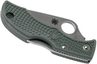 Spyderco Ladybug 3 Lightweight Foliage Green coltello tascabile piccolo 4,9 cm, verde-grigio, FRN