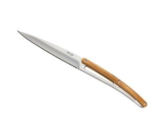 Set di 6 coltelli Deejo Tavolo in legno d&#039;ulivo lucido con dente.lama
