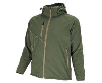 BENNON giacca softshell FORCE, nero/sabbia