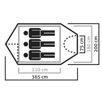 Tenda Salewa Sierra Leone per 3 persone