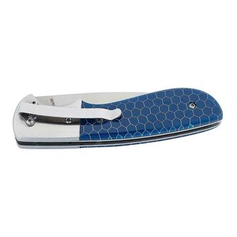 Coltello Herbertz 8 cm, resina sintetica, blu, superficie a nido d&#039;ape