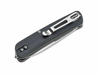 Böker Plus Tech Tool City 1 coltello tascabile multiuso 7,1 cm, nero, G10, frangivetro