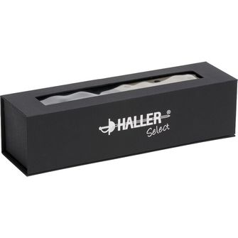 Haller Damast Coltello di sopravvivenza con acciaio damasco Damast-Tame Wurzelholzg 39 Lagen rsf