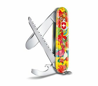 Victorinox My First Animal Edition coltello multifunzione per bambini, pappagallo, 9 funzioni