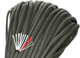 Origin Outdoors Accendino 4in1 Paracord 30 m nero