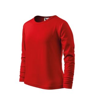 Maglietta a maniche lunghe Malfini Fit-T LS per bambini, rosso