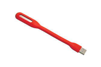 Baladeo PLR946 Gigi - Torcia USB a LED, rossa