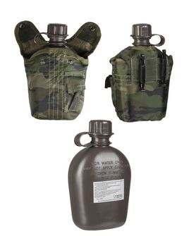 Mil-Tec Field bottle US IMPORT 1l con confezione woodland