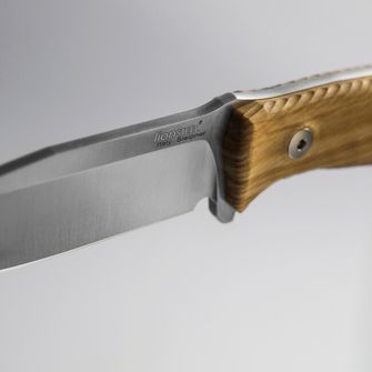 Pugnale medio lungo Lionsteel con manico in legno d&#039;ulivo. M5 UL