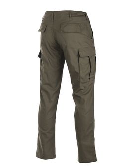 Pantaloni Mil-Tec US BDU SLIM FIT da campo rip-stop oliva