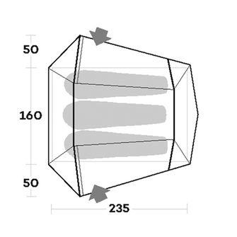 Tenda Ferrino Lightent Pro per 3 persone oliva