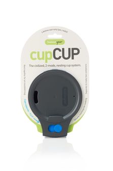 humangear CupCUP Tazza da escursionismo 2in1 con tazza supplementare integrata e coperchio blu antracite