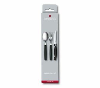 Set di posate Victorinox Swiss Classic 3 pezzi, nero