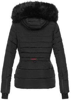 Navahoo Adele, giacca invernale da donna con cappuccio, nero