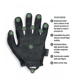 Guanti tattici neri Mechanix Vent Specialty