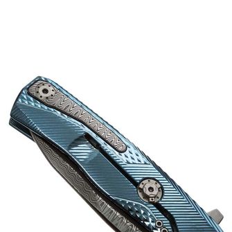 Lionsteel Coltello di lusso con manico in titanio massiccio ROK DD BL