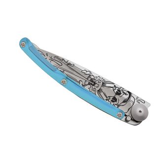 Coltello di chiusura Deejo Street Spray blu