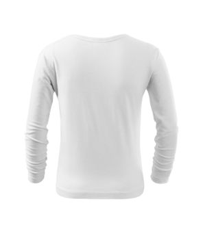 Maglietta a maniche lunghe Malfini Fit-T LS per bambini, bianco