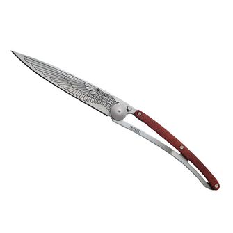 Coltello di chiusura Deejo Tattoo Wing coralwood