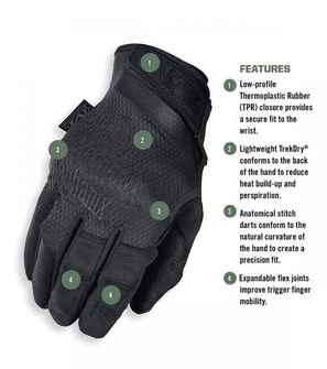 Guanti tattici Mechanix Specialty 0,5 nero