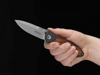 Böker Manufaktur Solingen Turbine coltello tattico 9,7 cm, alluminio, palissandro