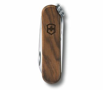 Victorinox Classic SD Wood coltello multifunzione 58 mm, legno di noce, 5 funzioni