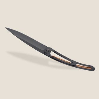 Coltello di chiusura Deejo Ocean in legno di ginepro nero Wave&amp;quot