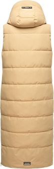 Navahoo BREZELCHEN Gilet lungo da donna, sabbia