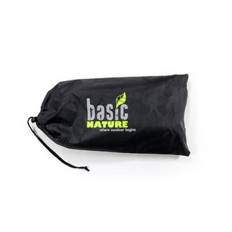 BasicNature Sedia pieghevole Compact 2.0 nero / arancio