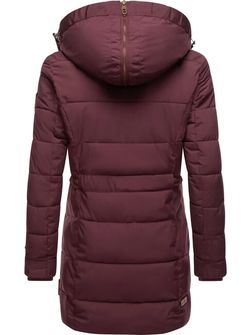 Marikoo LIEBLINGS JACKE Giacca invernale da donna con cappuccio, bordeaux