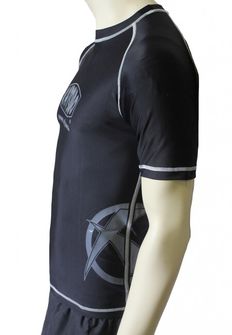 Katsudo rash guard grigio, manica corta