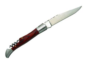 Laguiole DUB039 coltello tascabile, lama 12cm, acciaio 420, manico staminia marrone