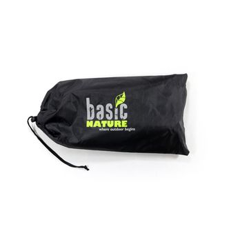 BasicNature Sedia pieghevole Compact nero / arancione