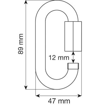 CAMP Set di mailer 5 pezzi ovali a maglie rapide 10 mm