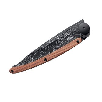 Deejo coltello di chiusura Black tattoo coralwood madonna