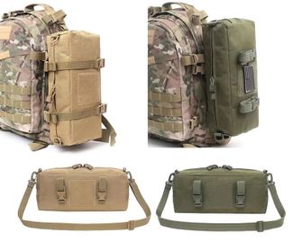 DRAGOWA TACTICAL Borsa a tracolla Quebec, kaki