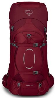 Zaino da trekking OSPREY ARIEL 55 II,  claret red